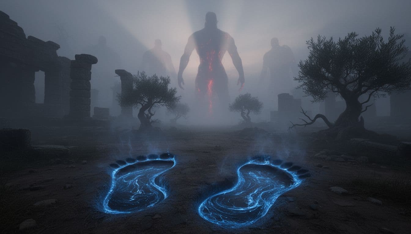 Những Bước Chân Của Hư Vô: Bóng Ma Khổng Lồ Tại Hy Lạp